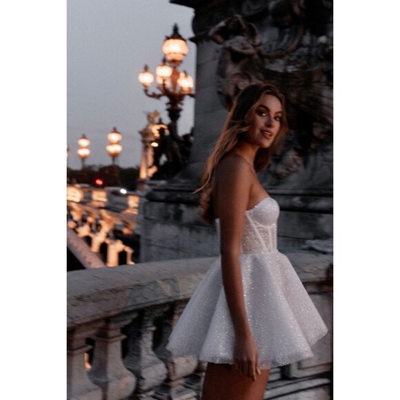 RosieEtienne Emmelie Sequin Embellished Strapless Mini Dress - Picture 4 of 11